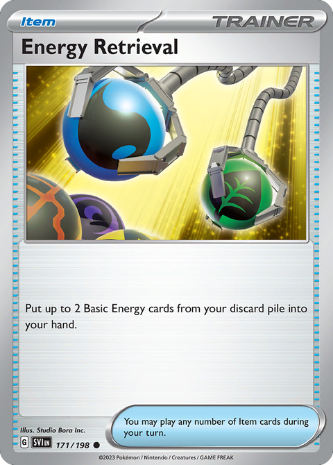 Energy Retrieval 171 Scarlet & Violet Pokémon card