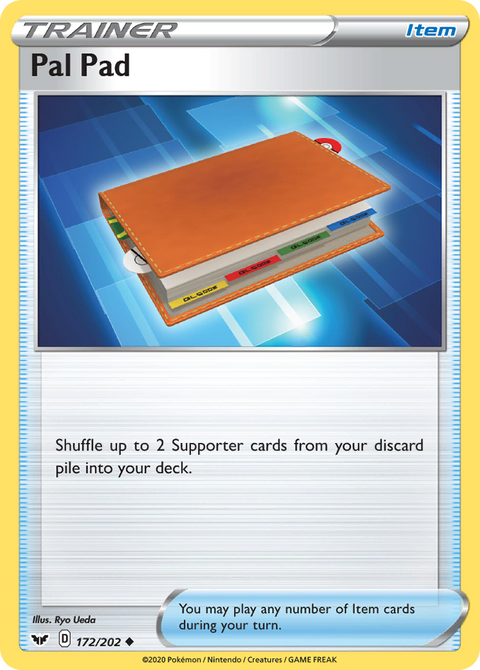 Pal Pad 172 Sword & Shield Pokémon card