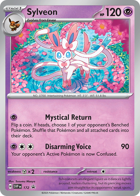 Sylveon 172 Scarlet & Violet Black Star Promos Pokémon card