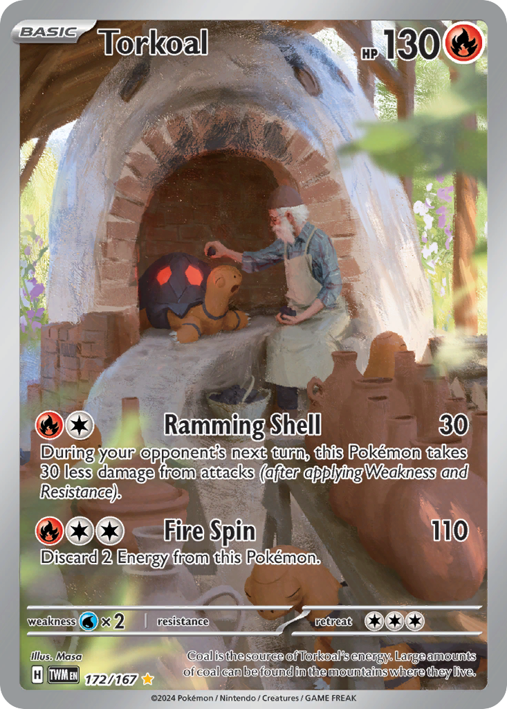 Torkoal 172 Twilight Masquerade Pokémon card