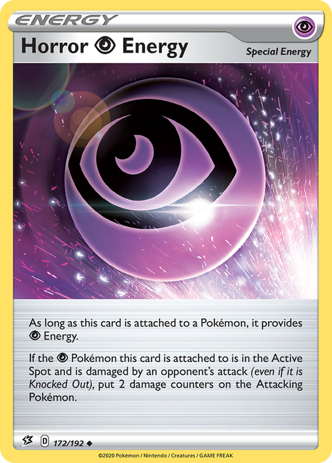 Horror Psychic Energy 172 Rebel Clash Pokémon card