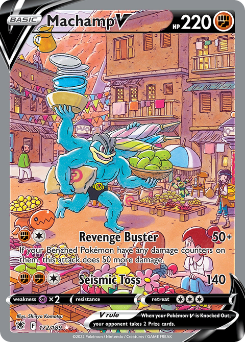 Machamp V 172 Astral Radiance Pokémon card