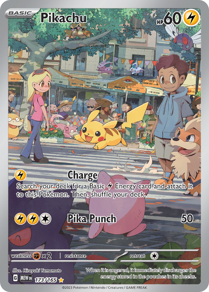 Pikachu 173 151 Pokémon card