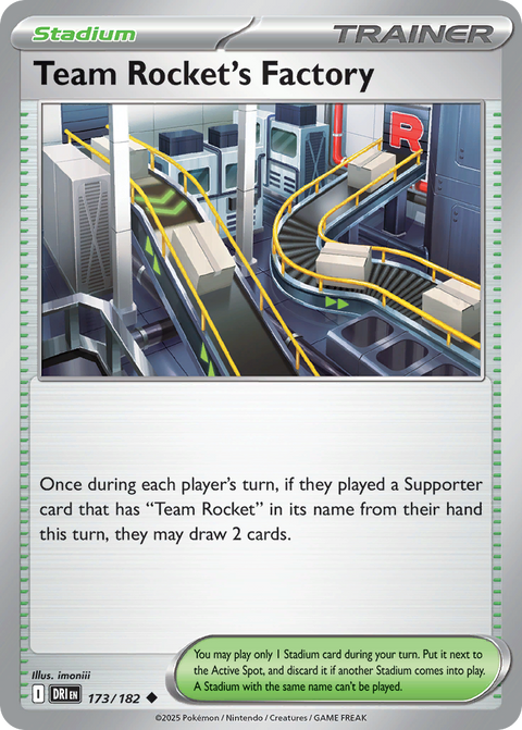 Team Rocket's Factory 173 Destined Rivals Pokémon card