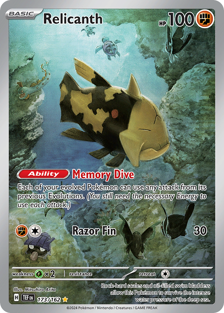 Relicanth 173 Temporal Forces Pokémon card