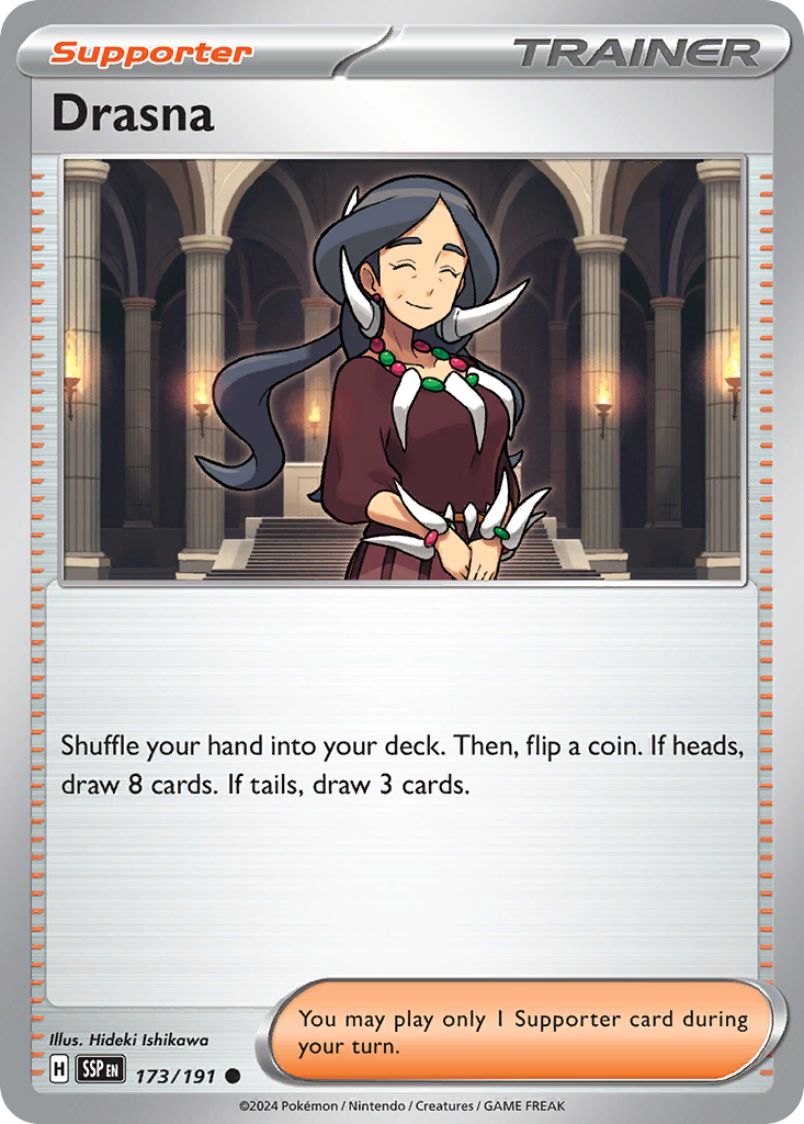 Drasna 173 Surging Sparks Pokémon card