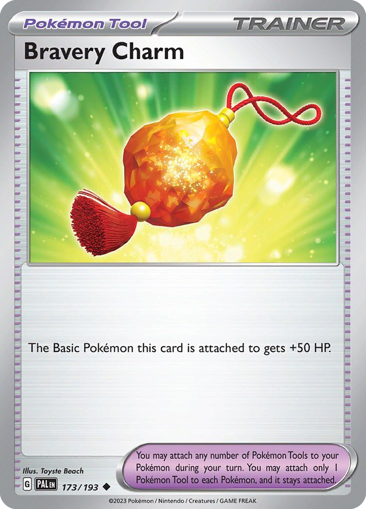 Bravery Charm 173 Paldea Evolved Pokémon card