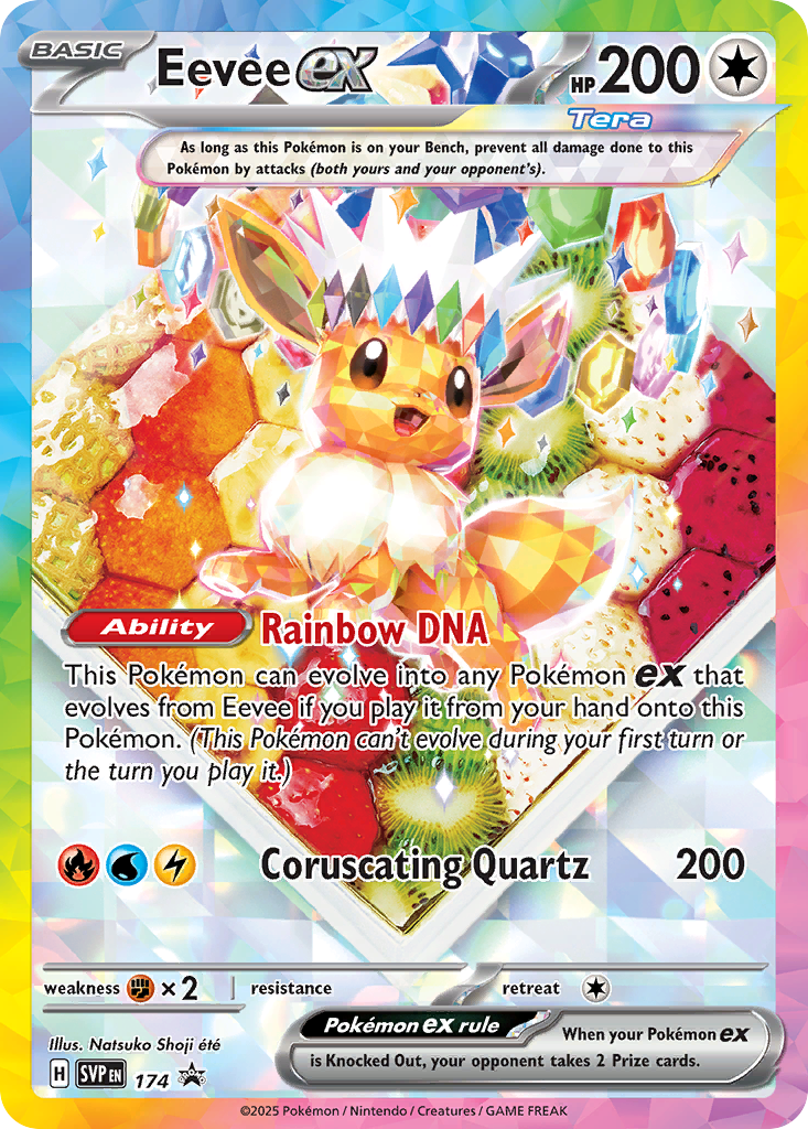 Eevee ex 174 Scarlet & Violet Black Star Promos Pokémon card