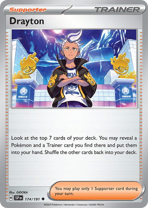 Drayton 174 Surging Sparks Pokémon card