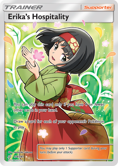 Erika's Hospitality 174 Team Up Pokémon card