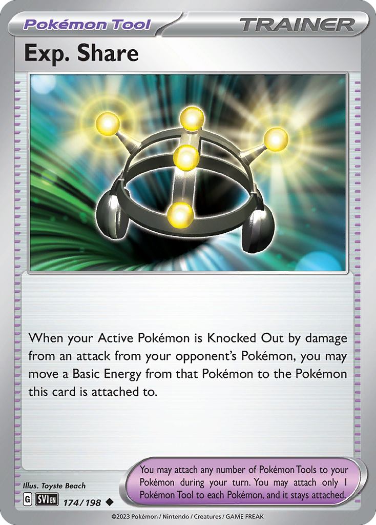 Exp. Share 174 Scarlet & Violet Pokémon card