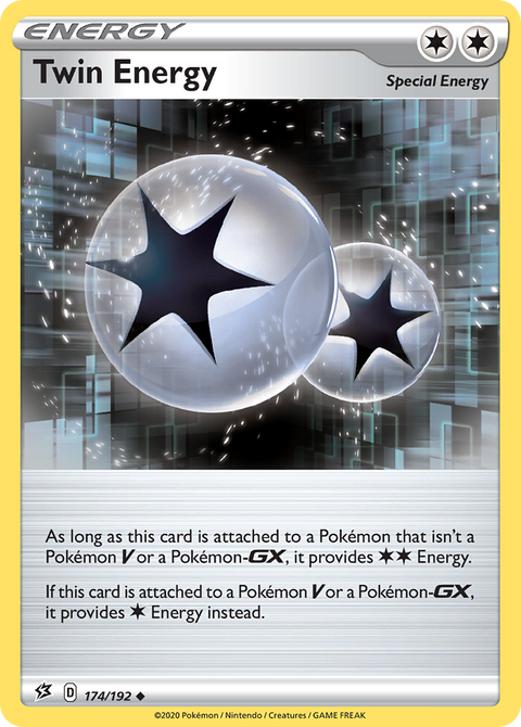 Twin Energy 174 Rebel Clash Pokémon card