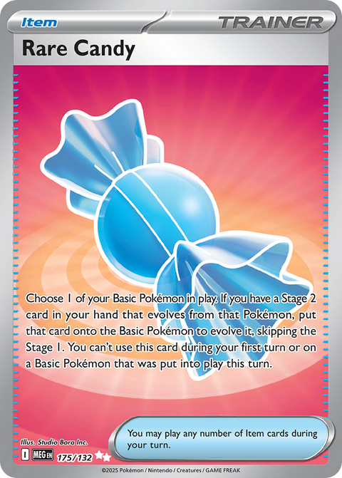 Rare Candy 175 Mega Evolution Pokémon card