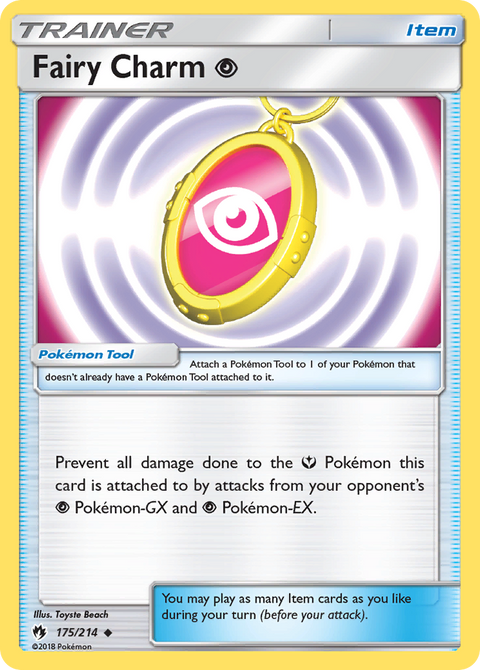 Fairy Charm Psychic 175 Lost Thunder Pokémon card