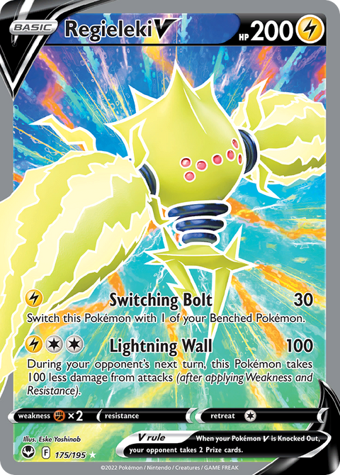 Regieleki V 175 Silver Tempest Pokémon card