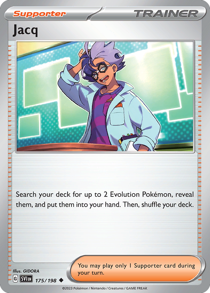 Jacq 175 Scarlet & Violet Pokémon card