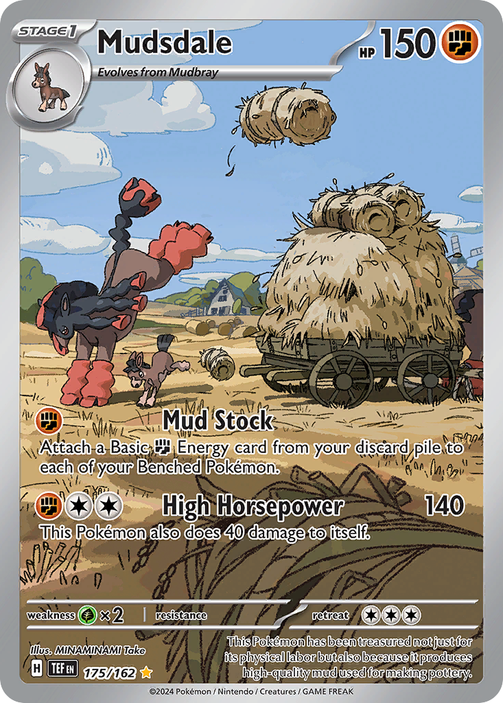 Mudsdale 175 Temporal Forces Pokémon card