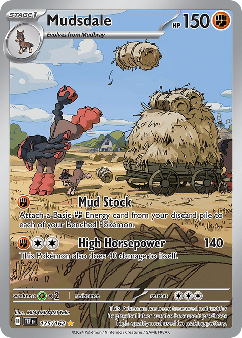 Mudsdale 175 Temporal Forces Pokémon card