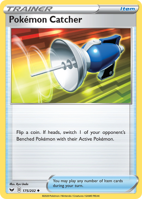 Pokémon Catcher 175 Sword & Shield Pokémon card
