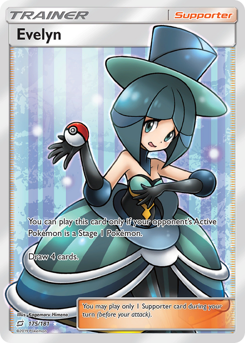 Evelyn 175 Team Up Pokémon card
