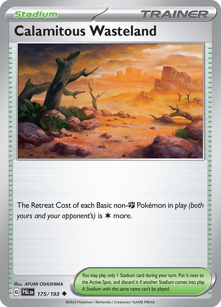 Calamitous Wasteland 175 Paldea Evolved Pokémon card