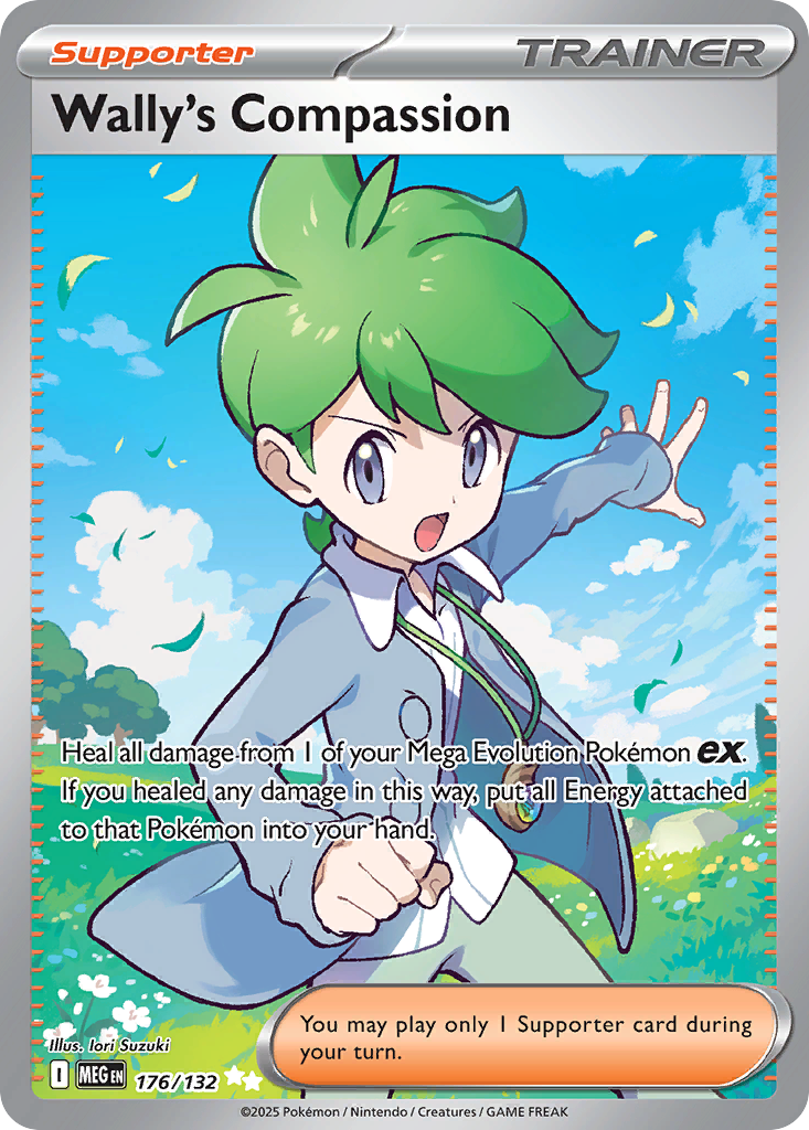 Wally's Compassion 176 Mega Evolution Pokémon card