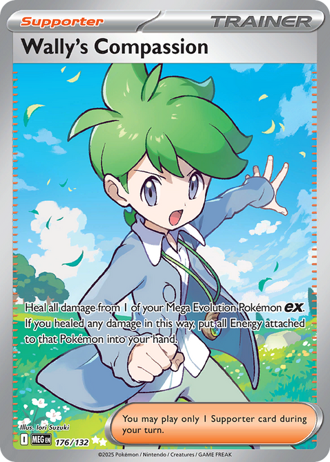 Wally's Compassion 176 Mega Evolution Pokémon card