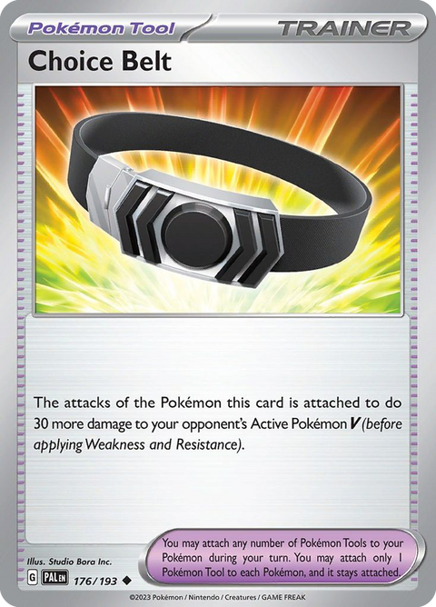 Choice Belt 176 Paldea Evolved Pokémon card