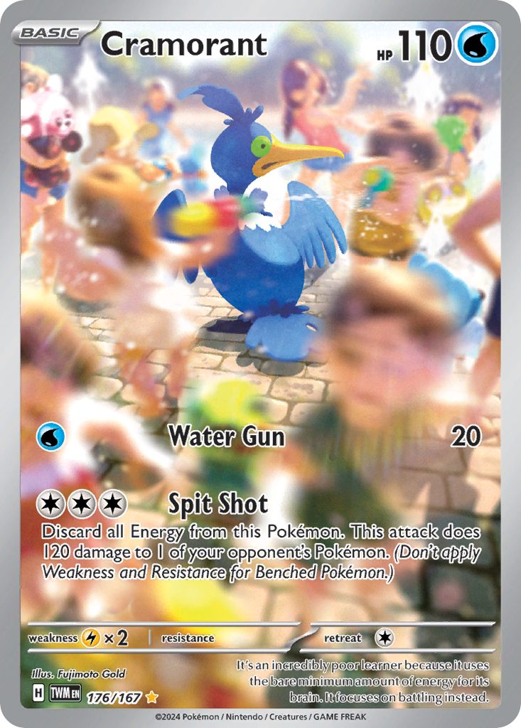 Cramorant 176 Twilight Masquerade Pokémon card