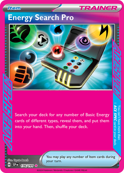 Energy Search Pro 176 Surging Sparks Pokémon card
