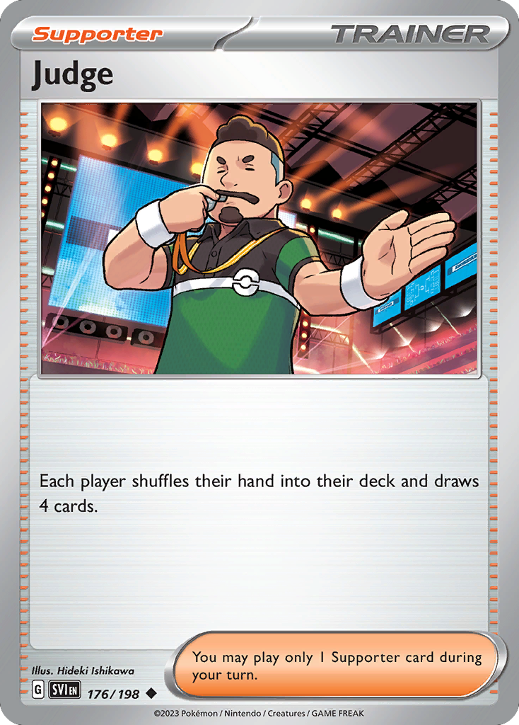Judge 176 Scarlet & Violet Pokémon card