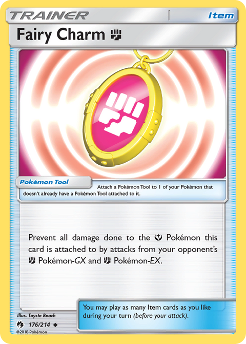 Fairy Charm Fighting 176 Lost Thunder Pokémon card