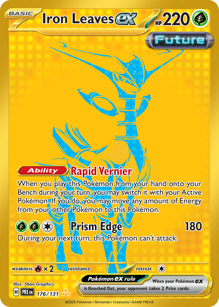 Iron Leaves ex 176 Prismatic Evolutions Pokémon card