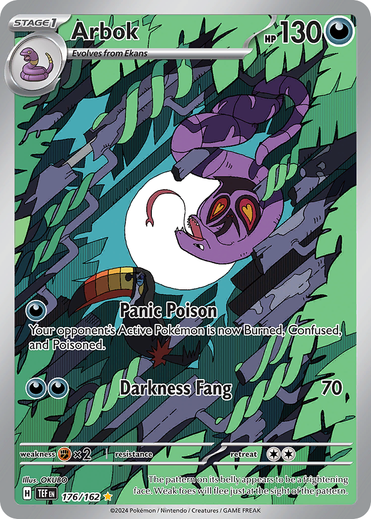 Arbok 176 Temporal Forces Pokémon card