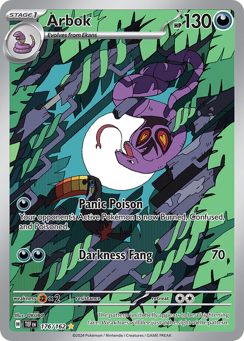 Arbok 176 Temporal Forces Pokémon card
