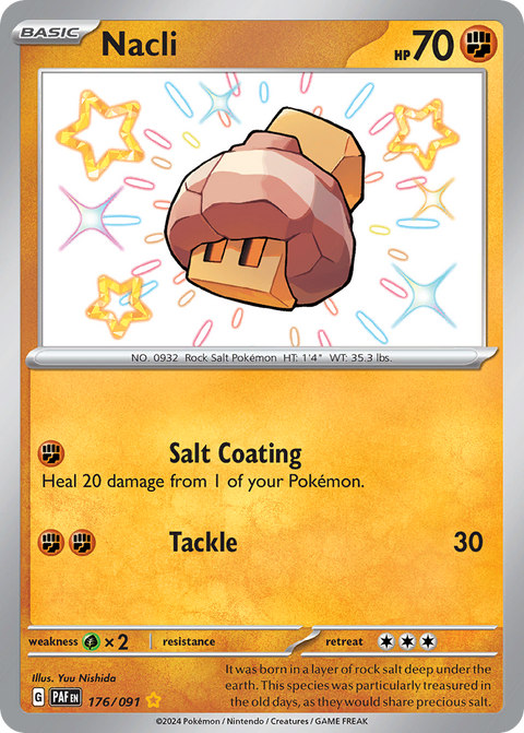 Nacli 176 Paldean Fates Pokémon card