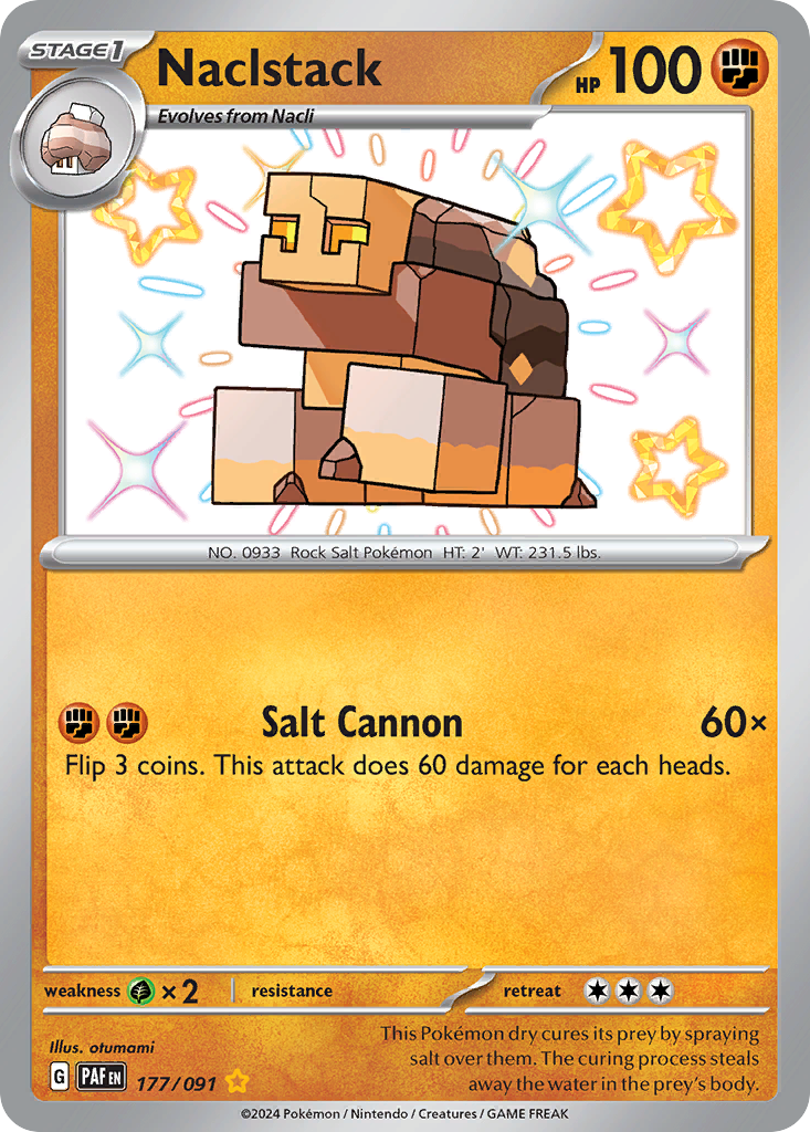 Naclstack 177 Paldean Fates Pokémon card