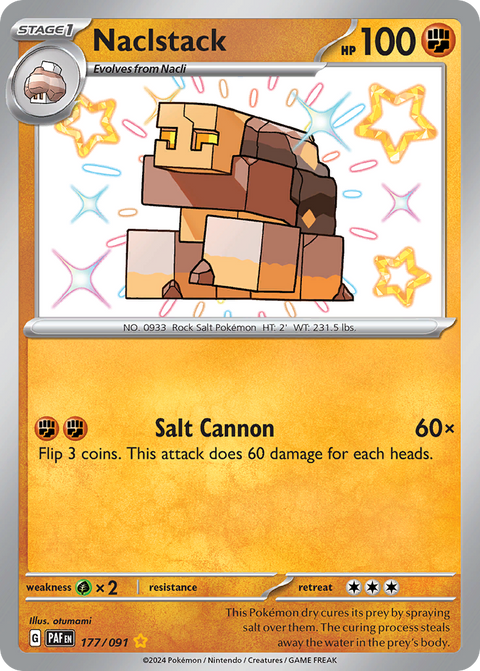 Naclstack 177 Paldean Fates Pokémon card
