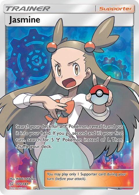 Jasmine 177 Team Up Pokémon card