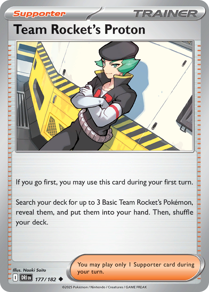 Team Rocket's Proton 177 Destined Rivals Pokémon card