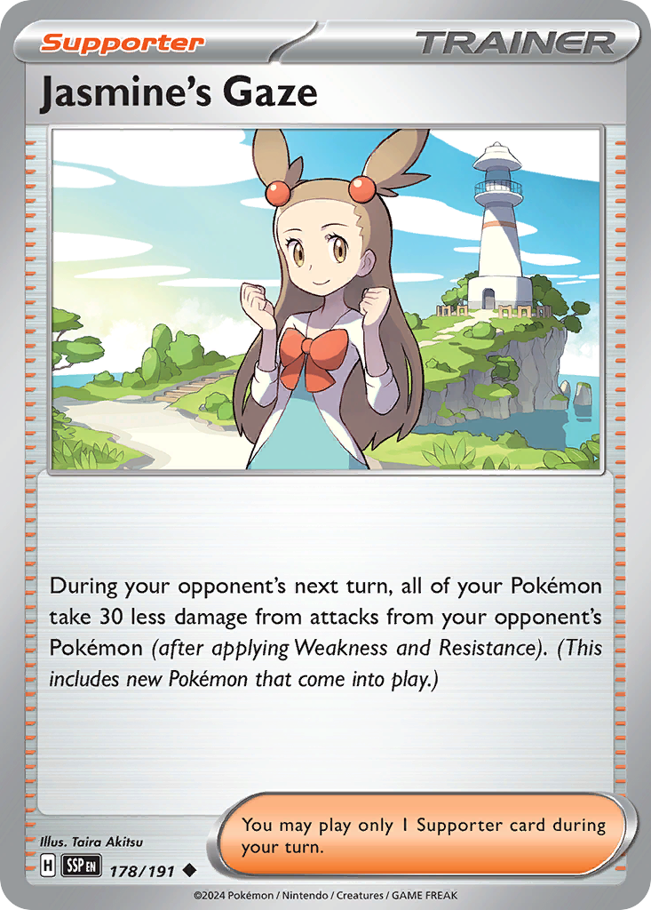 Jasmine's Gaze 178 Surging Sparks Pokémon card
