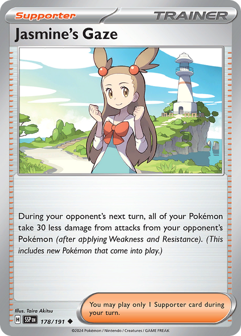 Jasmine's Gaze 178 Surging Sparks Pokémon card