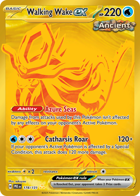 Walking Wake ex 178 Prismatic Evolutions Pokémon card
