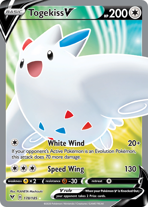 Togekiss V 178 Vivid Voltage Pokémon card