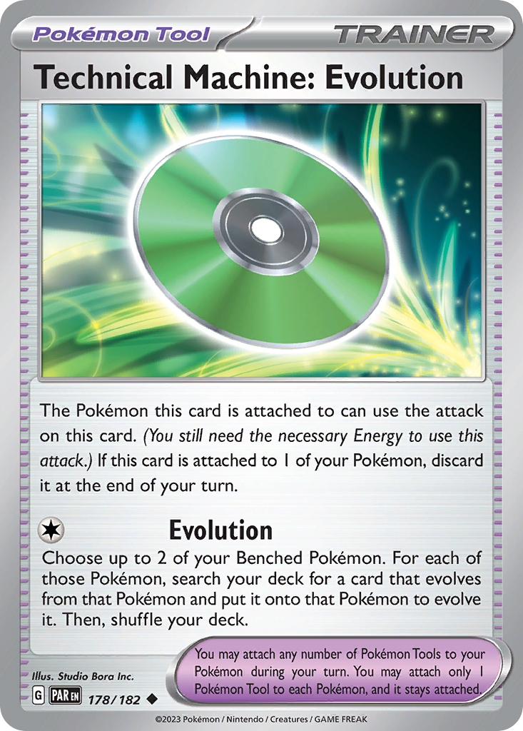 Technical Machine: Evolution 178 Paradox Rift Pokémon card