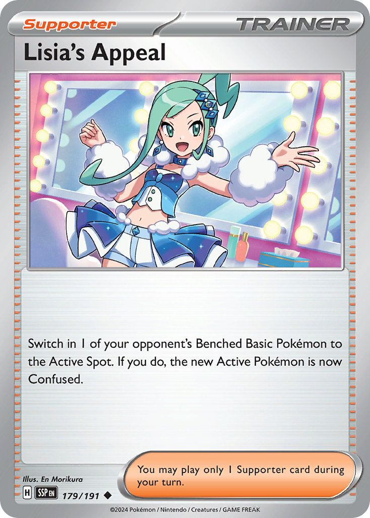 Lisia's Appeal 179 Surging Sparks Pokémon card