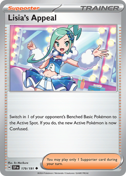 Lisia's Appeal 179 Surging Sparks Pokémon card
