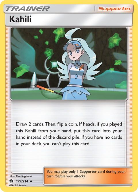 Kahili 179 Lost Thunder Pokémon card