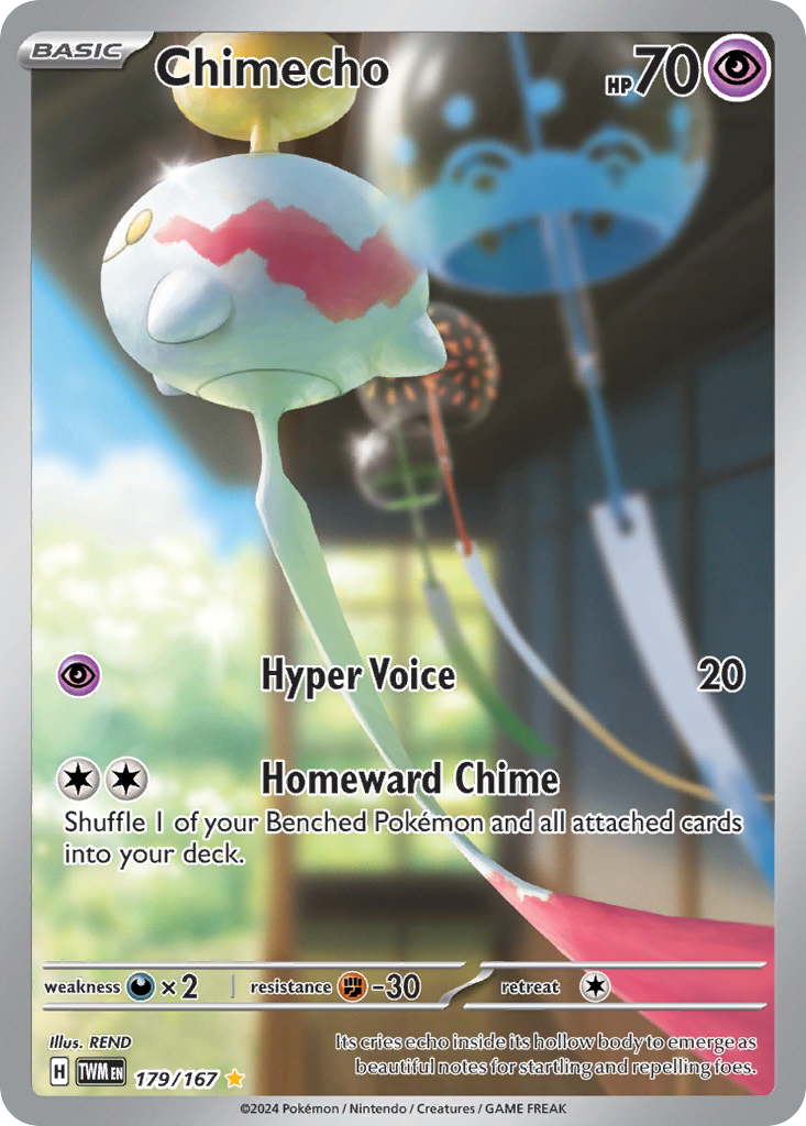 Chimecho 179 Twilight Masquerade Pokémon card