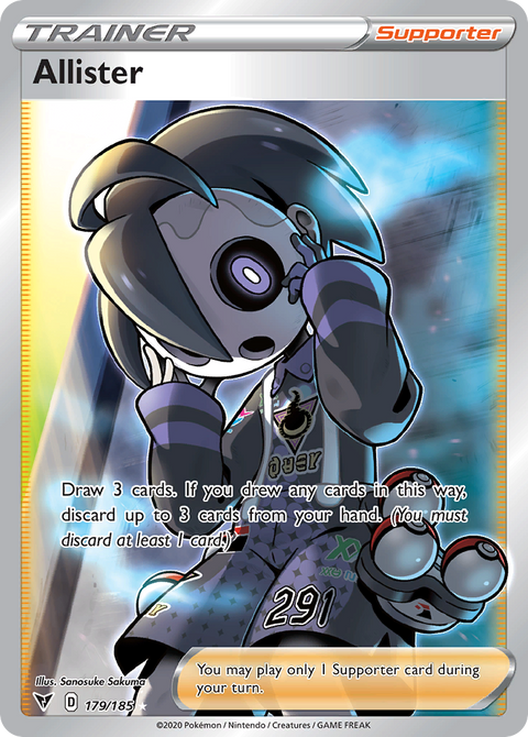 Allister 179 Vivid Voltage Pokémon card